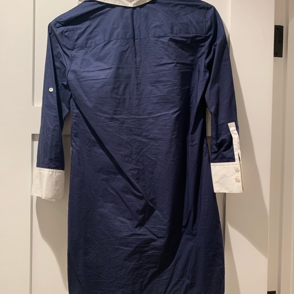 J Crew navy and white dress - Picture 3 of 3